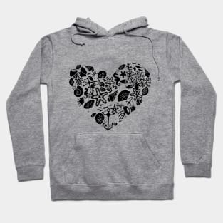 Heart of seashells Hoodie